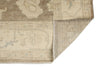 6x9 Brown and Ivory Turkish Oushak Rug