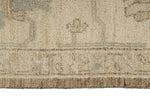 6x9 Brown and Ivory Turkish Oushak Rug