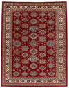 12x15 Red and Ivory Kazak Tribal Rug