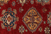 12x15 Red and Ivory Kazak Tribal Rug