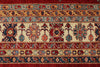 12x15 Red and Ivory Kazak Tribal Rug