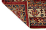 12x15 Red and Ivory Kazak Tribal Rug