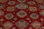 12x15 Red and Ivory Kazak Tribal Rug
