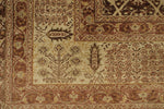 10x15 Brown and Ivory Turkish Oushak Rug