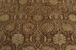 10x15 Brown and Ivory Turkish Oushak Rug