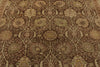 10x15 Brown and Ivory Turkish Oushak Rug