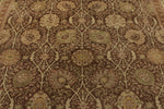 10x15 Brown and Ivory Turkish Oushak Rug