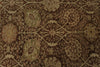 10x15 Brown and Ivory Turkish Oushak Rug
