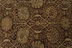 10x15 Brown and Ivory Turkish Oushak Rug