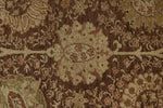 10x15 Brown and Ivory Turkish Oushak Rug