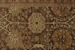 10x15 Brown and Ivory Turkish Oushak Rug