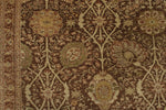 10x15 Brown and Ivory Turkish Oushak Rug