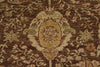 10x15 Brown and Ivory Turkish Oushak Rug