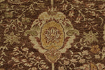10x15 Brown and Ivory Turkish Oushak Rug