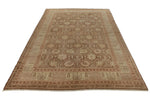 10x15 Brown and Ivory Turkish Oushak Rug