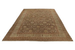 10x15 Brown and Ivory Turkish Oushak Rug