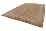 10x15 Brown and Ivory Turkish Oushak Rug