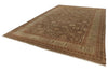 10x15 Brown and Ivory Turkish Oushak Rug