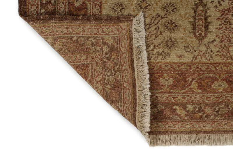 10x15 Brown and Ivory Turkish Oushak Rug
