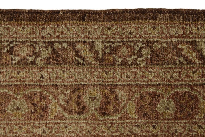 10x15 Brown and Ivory Turkish Oushak Rug