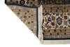 8x10 Navy and Ivory Turkish Silk Rug