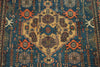 4x6 Blue and Red Turkish Oushak Rug