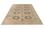 6x10 Ivory and Beige Turkish Anatolian Rug
