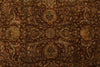 6x9 Rust and Black Turkish Tribal Rug
