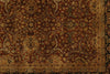 6x9 Rust and Black Turkish Tribal Rug
