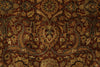 6x9 Rust and Black Turkish Tribal Rug