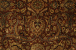 6x9 Rust and Black Turkish Tribal Rug
