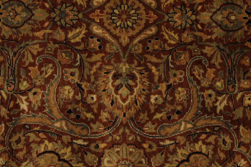 6x9 Rust and Black Turkish Tribal Rug