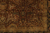 6x9 Rust and Black Turkish Tribal Rug