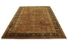 6x9 Rust and Black Turkish Tribal Rug