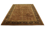 6x9 Rust and Black Turkish Tribal Rug