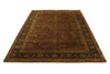 6x9 Rust and Black Turkish Tribal Rug