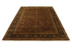 6x9 Rust and Black Turkish Tribal Rug