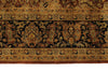 6x9 Rust and Black Turkish Tribal Rug