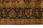 6x9 Rust and Black Turkish Tribal Rug