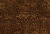 6x9 Rust and Black Turkish Tribal Rug