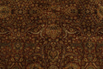 6x9 Rust and Black Turkish Tribal Rug