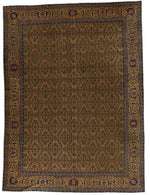 10x13 Yellow and Multicolor Persian Traditional Rug