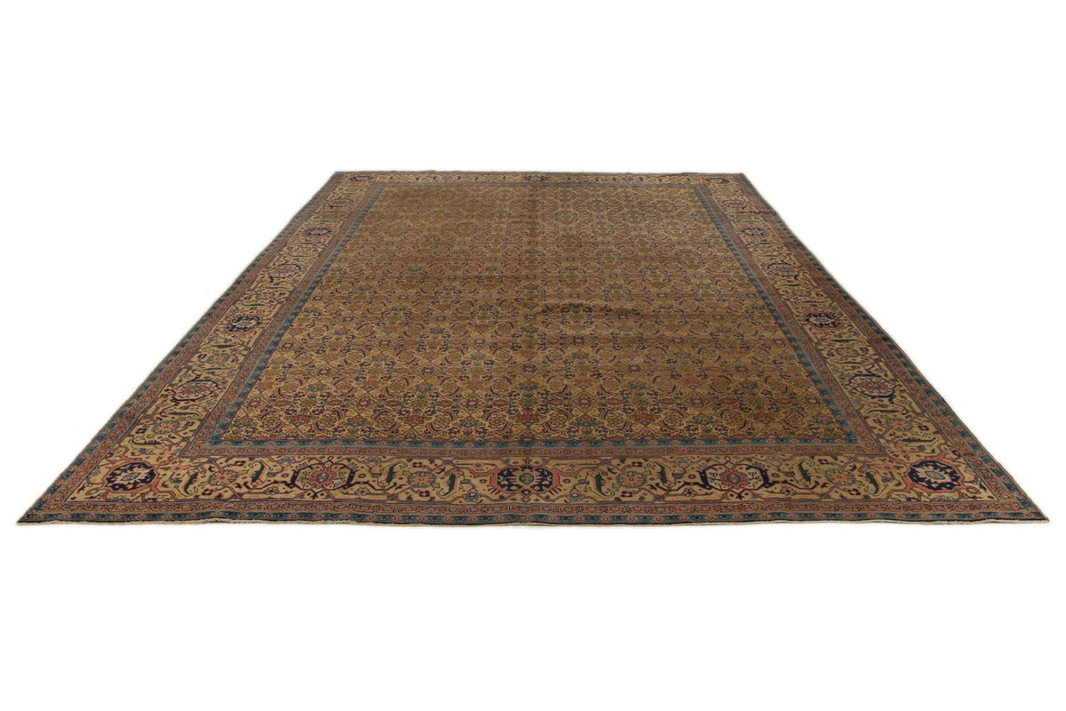 10x13 Yellow and Multicolor Persian Traditional Rug