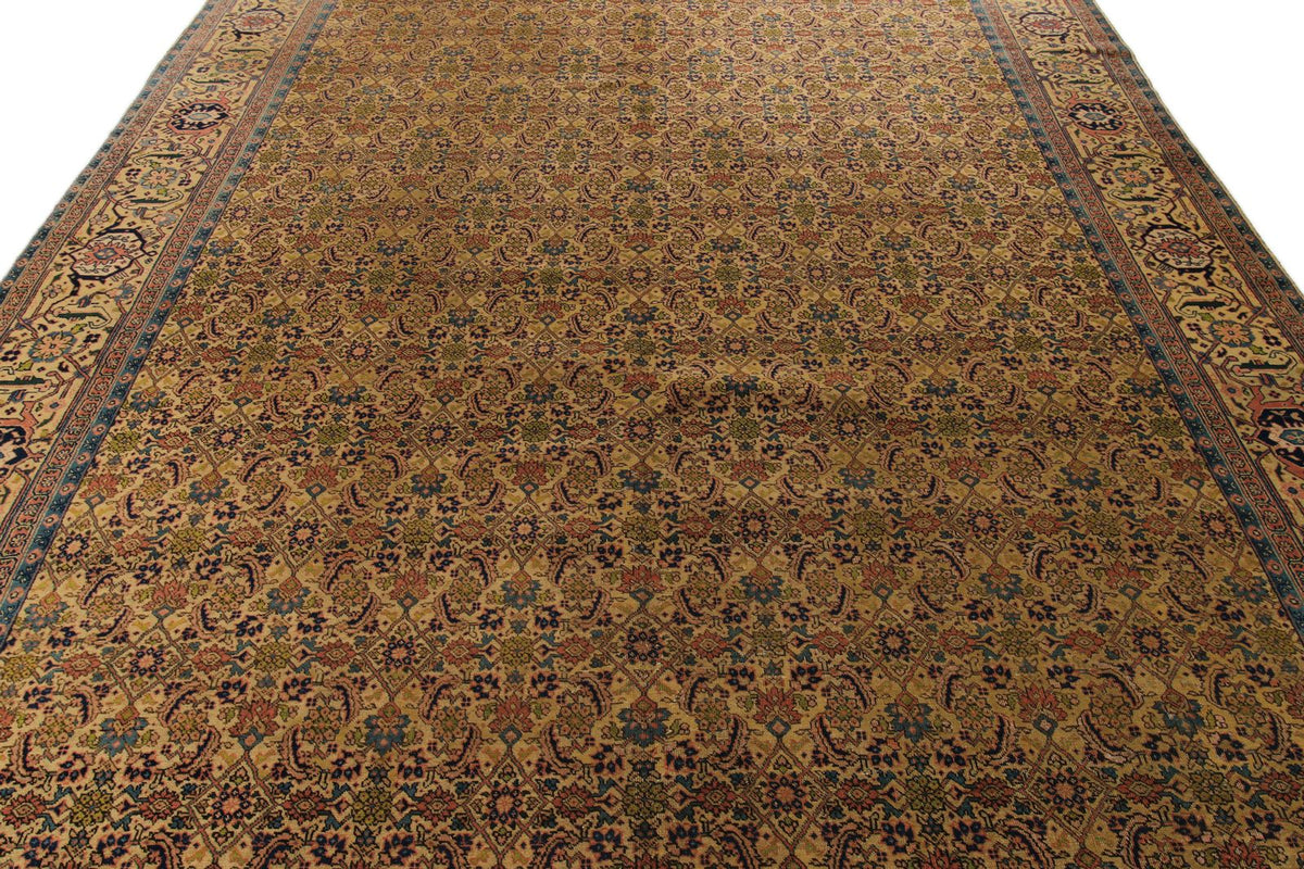 10x13 Yellow and Multicolor Persian Traditional Rug
