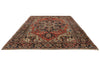 9x13 Red and Charcoal Persian Rug