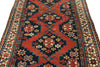 4x7 Rust and Ivory Kazak Tribal Rug
