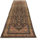 4x13 Charcoal and Camel Persian Traditional Runner