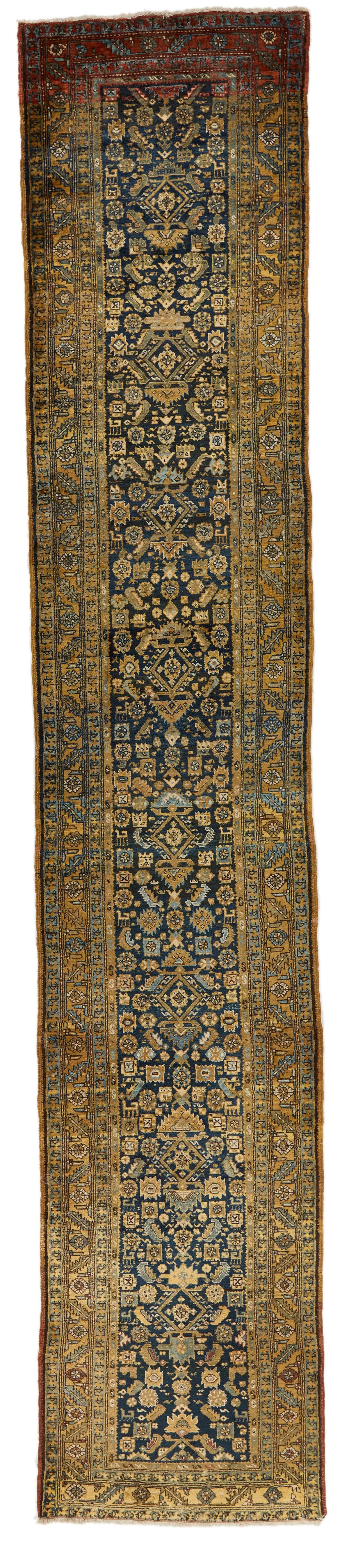 3x16 Navy and Yellow Persian Runner