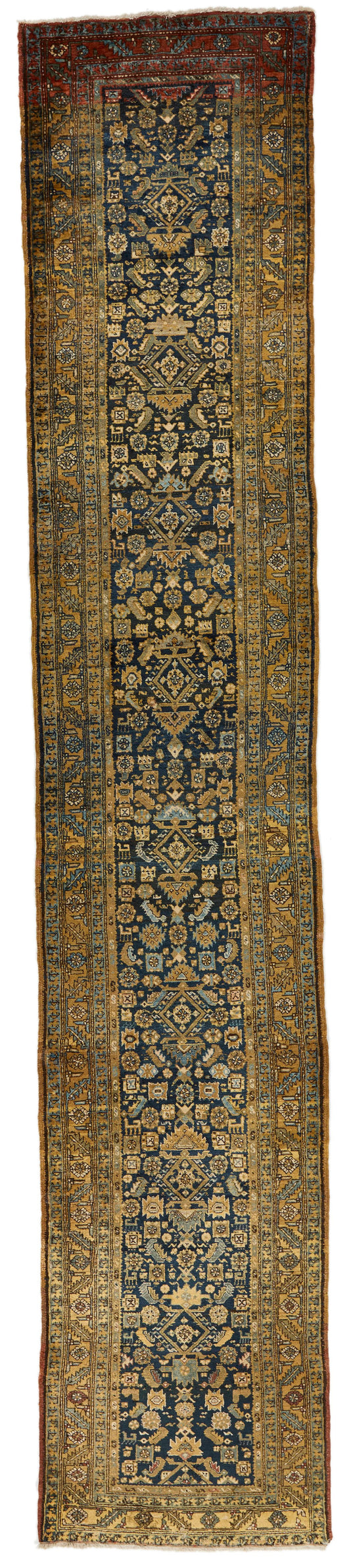 3x16 Navy and Yellow Persian Runner