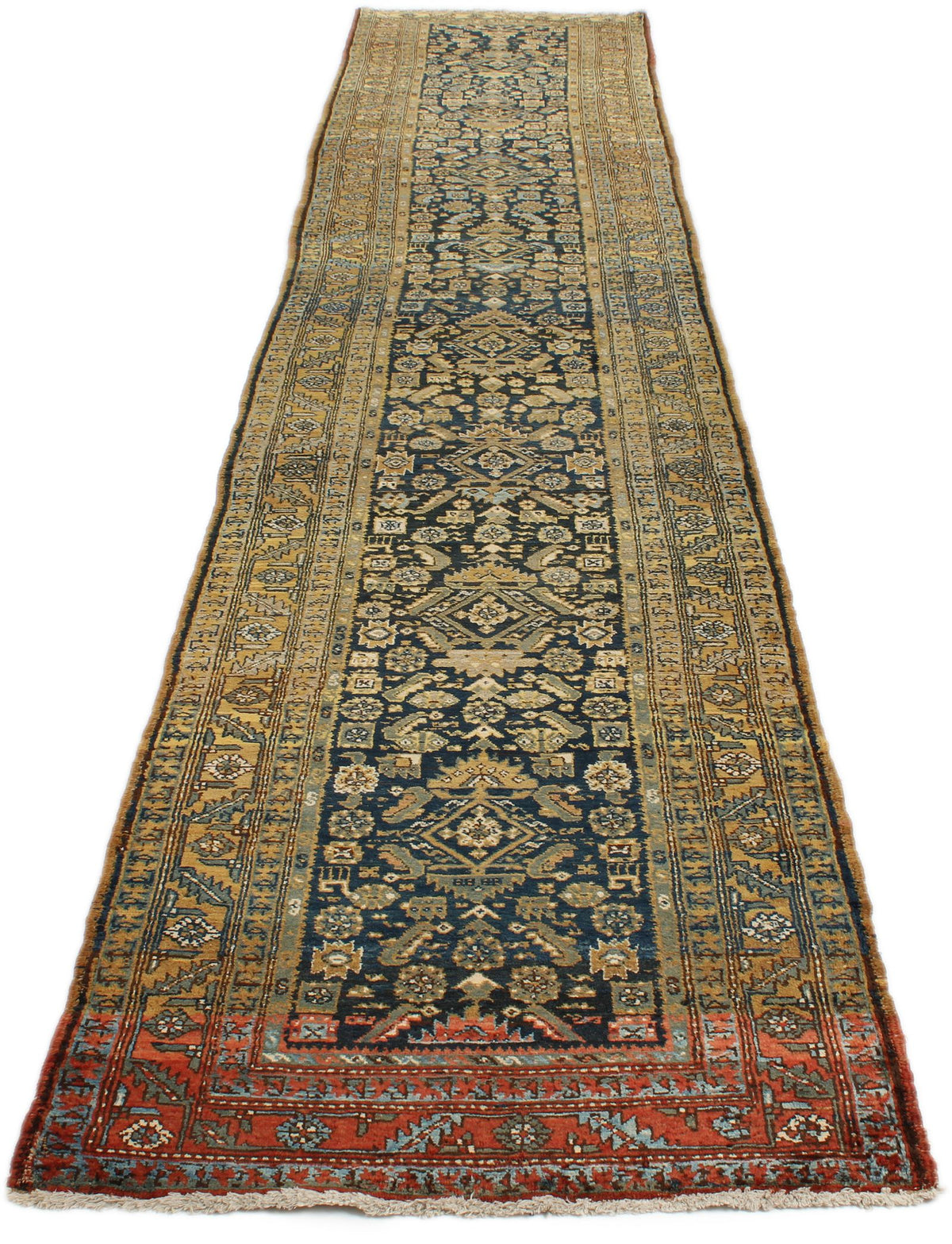 3x16 Navy and Yellow Persian Runner